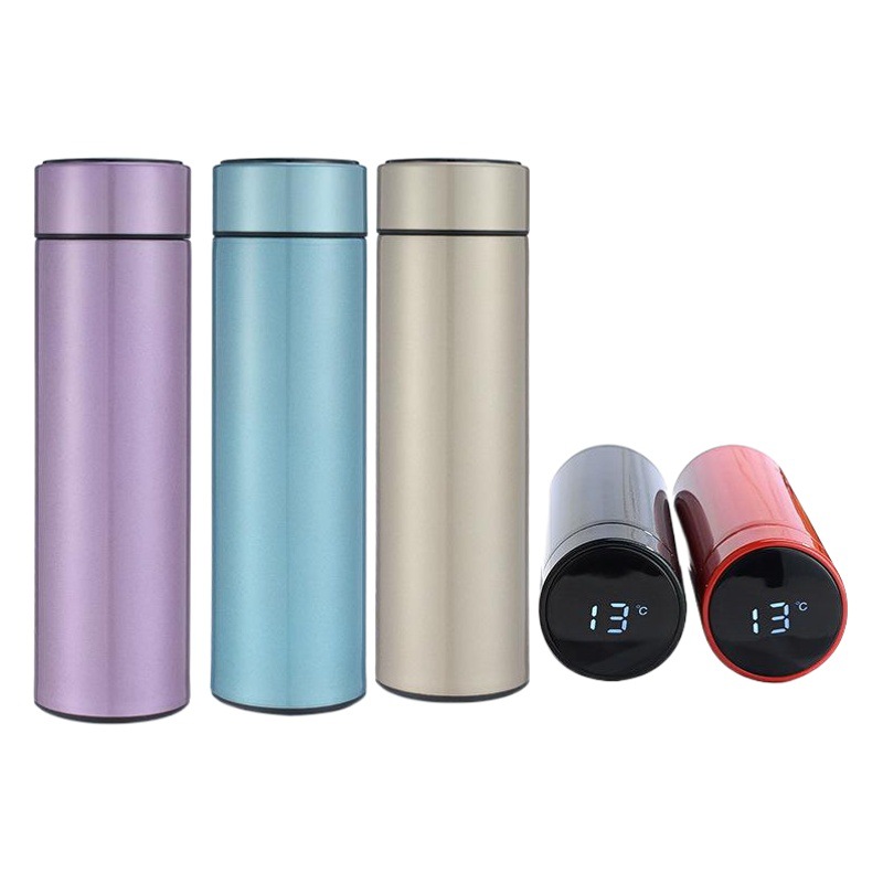 316 Smart Temperature-Displaying Stainless Steel Thermos Cup, Straight-Sided Cup, High-Looking Business Gift Cup, Logo Customized Water Cup