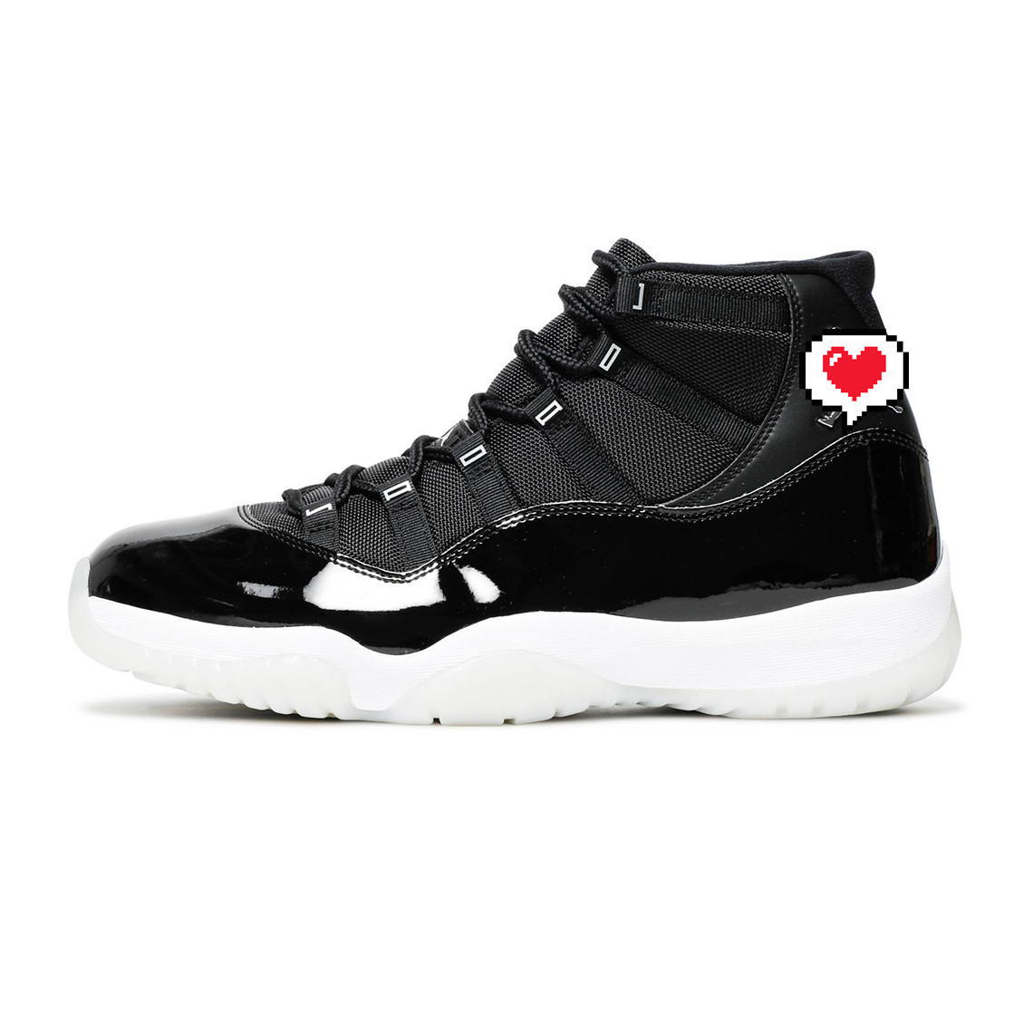 Transfronterizo Putian AJ11 Star Jiao 11 generación de zapatos de baloncesto negro rojo almohadilla de aire de palma completa para hombres y mujeres zapatillas de combate