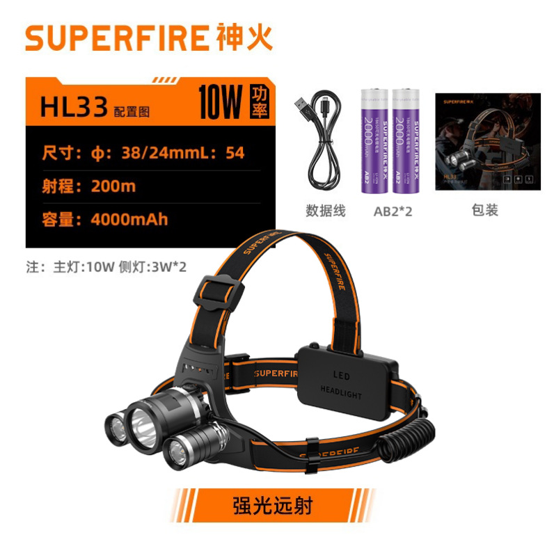 Linterna frontal Shenhuo, luz fuerte, de largo alcance, montada en casco de seguridad, lámpara de minero LED recargable, a prueba de inundaciones, para exteriores, linterna frontal de emergencia, venta al por mayor. image 13
