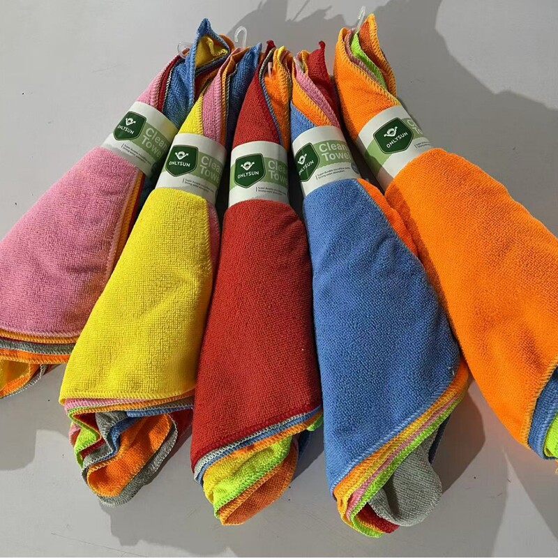 Bulk Dishwashing Towel Kitchen Daily Use Microfiber Rag Single Piece Bulk Wholesale and Retail Factory Direct Sales