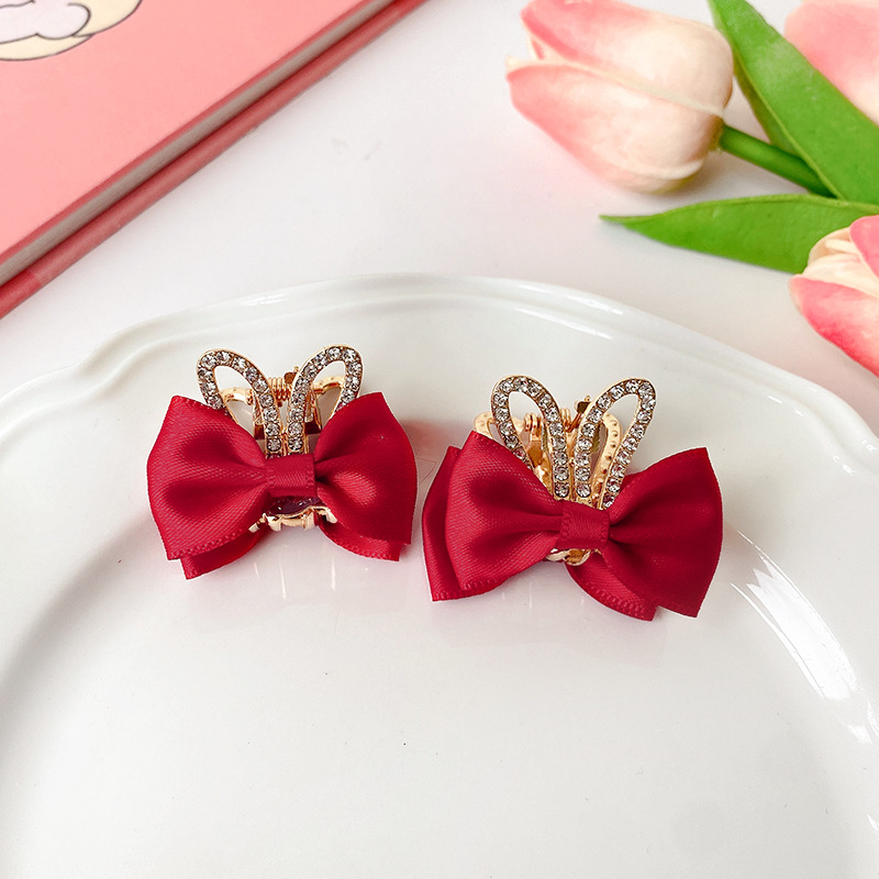 Las niñas arco de doble cara pinza de pelo princesa accesorios para el cabello horquilla rota horquilla Bangs clip horquilla tocado no daña el cabello estilo coreano