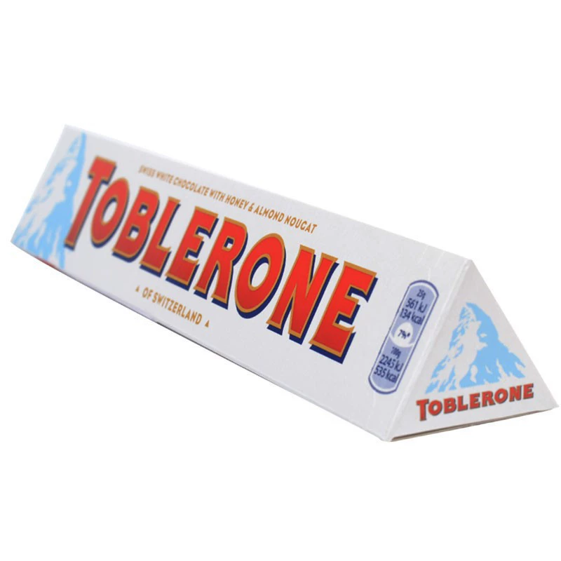 Импортированный треугольный шоколад Toblerone (Toblerone) 100 г — assorted вкусы: молочный, тёмный, белый, солёный