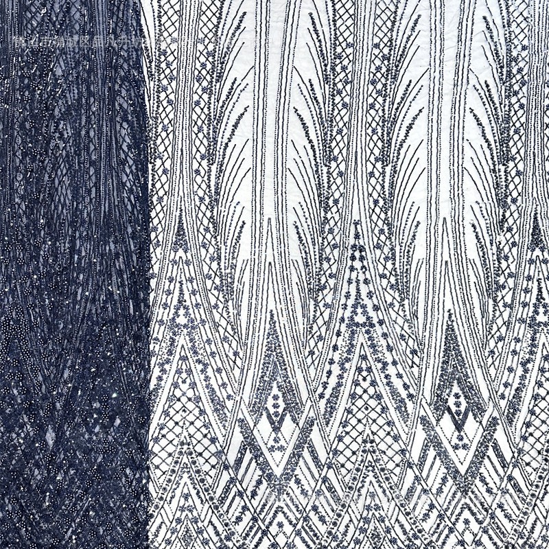 2025 nuevos fabricantes al por mayor tela de bordado de malla de diseño alto vestido de boda tela de bordado