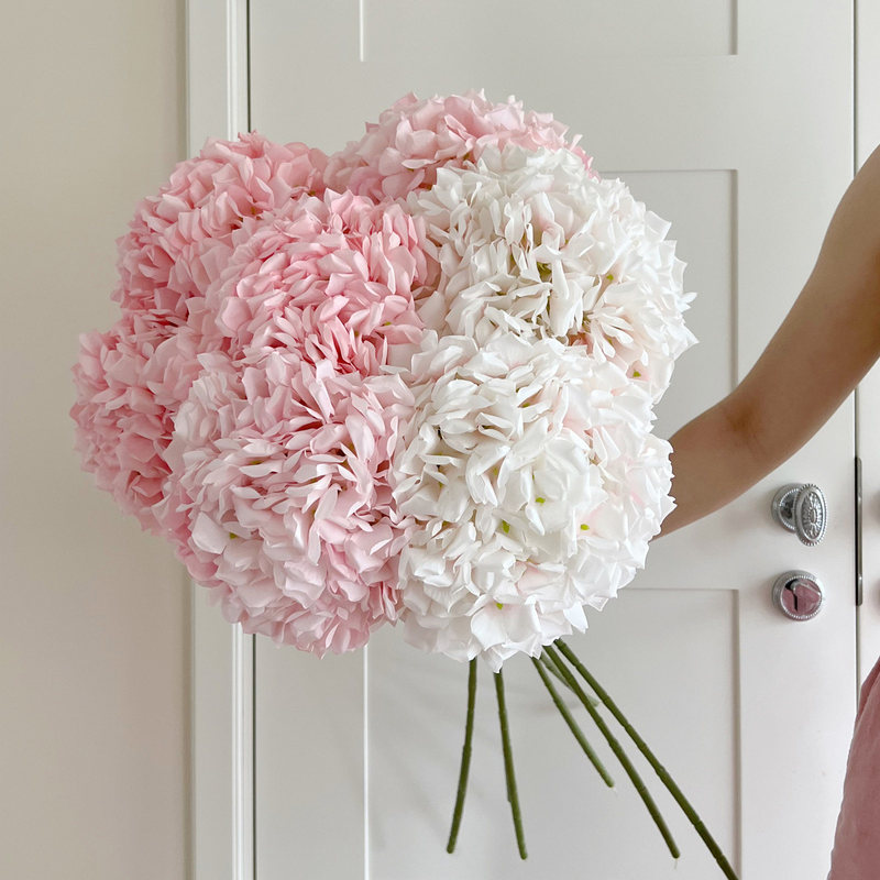 216 Pieces of Large Rolled-Edge Artificial Hydrangea Flowers for Wedding Photography Scene Setup, Artificial Flower Arrangements, Fake Hydrangea Flowers 216 Pieces of Large Rolled-Edge Artificial Hydrangea Flowers for Wedding Photography Scene Setup, Artificial Flower Arrangements, Fake Hydrangea Flowers