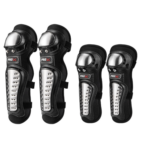PRO stainless steel protective gear, simple knee pads and elbow pads, wear-resistant riding off-road outdoor