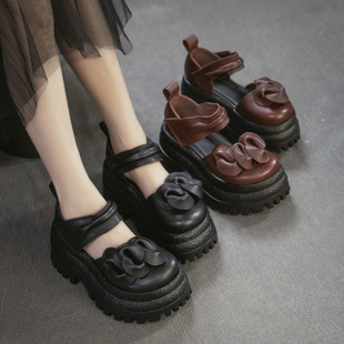 7cm�����ֹ���ɫ�͹��^��ţƤ��ɫ����ħ�g�N��ЬŮsh3800-9