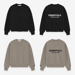 25SS ESSENTIALS美式潮牌小众高街潮牌字母秋冬加绒圆领卫衣男女