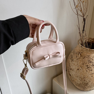 Korean Style Bow Bag for Women 2025 Summer New Fashion Trendy Kidsren's Accessories Bag Family Shoulder Crossbody Bag
