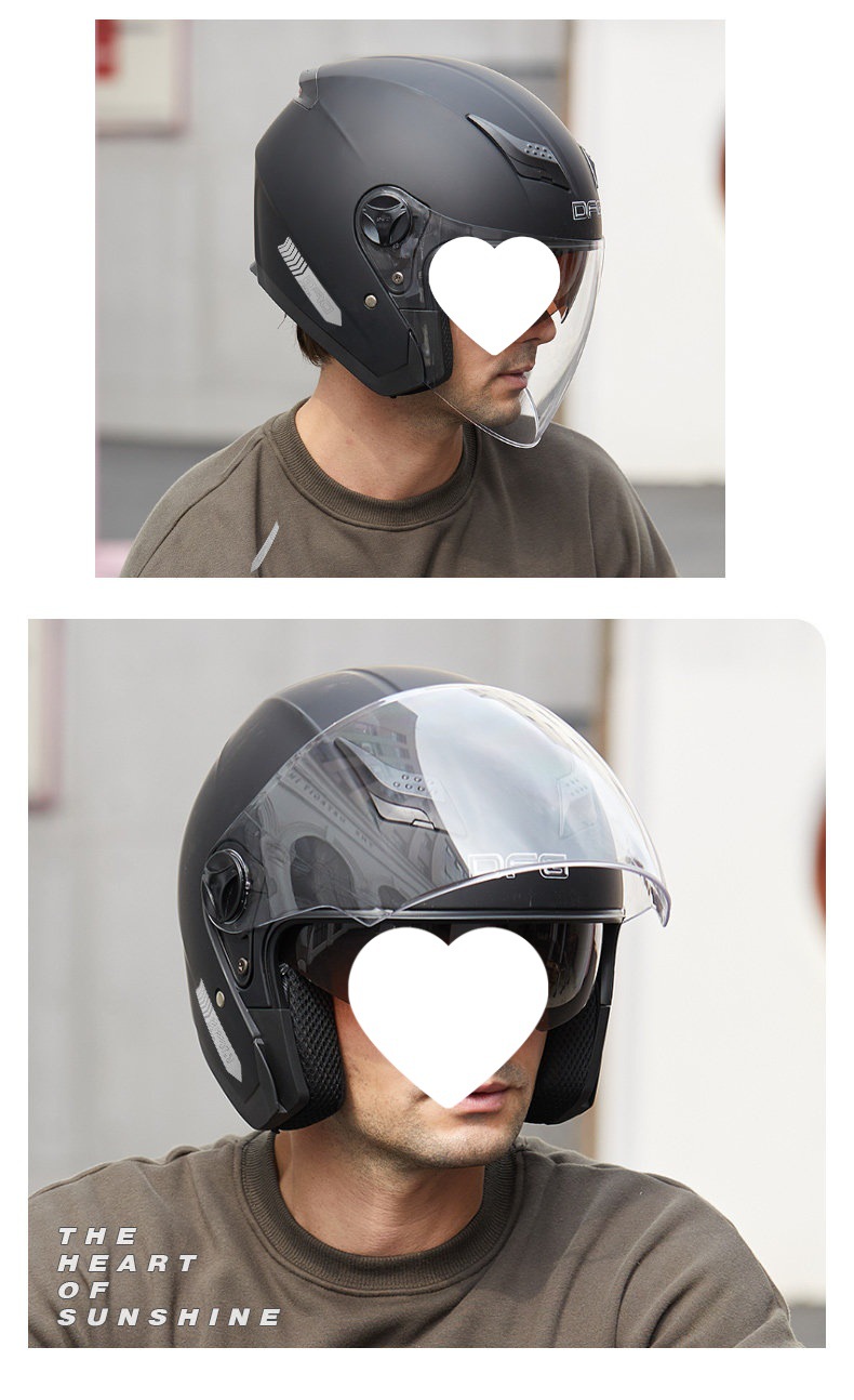 3C Certified Electric Motorcycle Helmet Men Women Warm Half Helmet