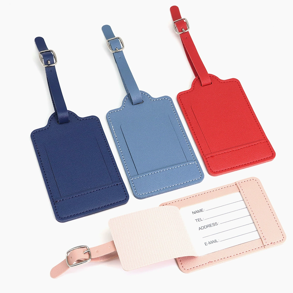 Кожаная бирка для багажа с возможностью нанесения логотипа, бирка для багажа из искусственной кожи для регистрируемого багажа, бирка для багажа авиакомпании с окошком для регистрируемого багажа.