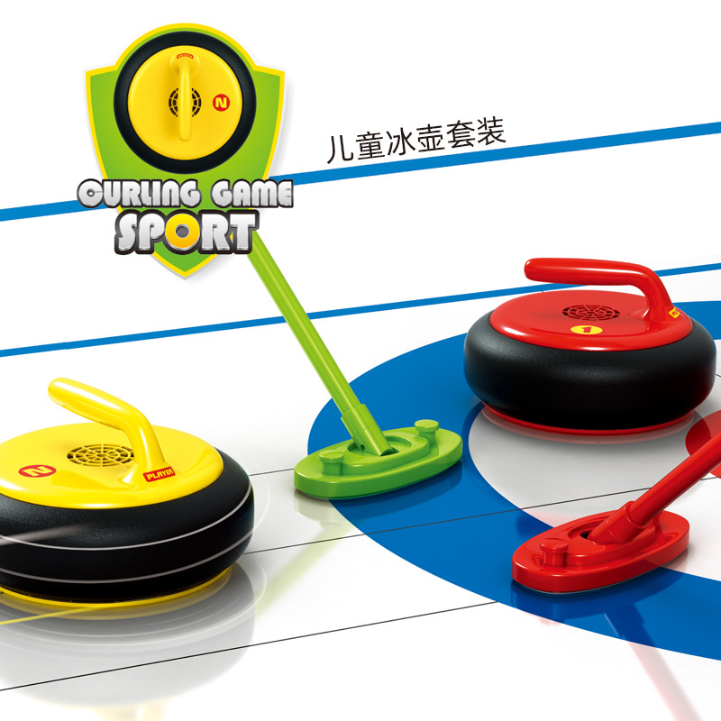 Children's Toy Curling Electric Light Ice Ball Parent-Child Interactive Expansion Boy Indoor and Outdoor Sports Toy
