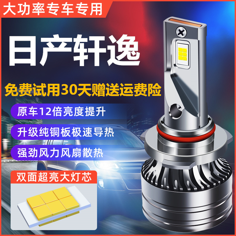 12-18-19-20-21款新老经典轩逸led大灯改装远光近光雾灯专用灯泡