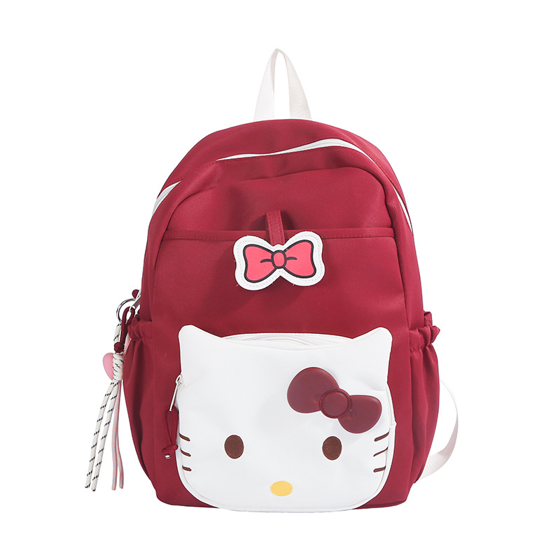 Nueva mochila de dibujos animados lindo, simple y casual, mochila para estudiantes universitarios de secundaria y preparatoria, viaje de gran capacidad