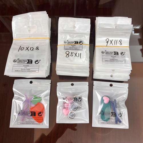 Xiyin shein pearlescent bone bag plastic jacket ziplock bag TEMU anti-suffocation label environmental protection logo packaging bag
