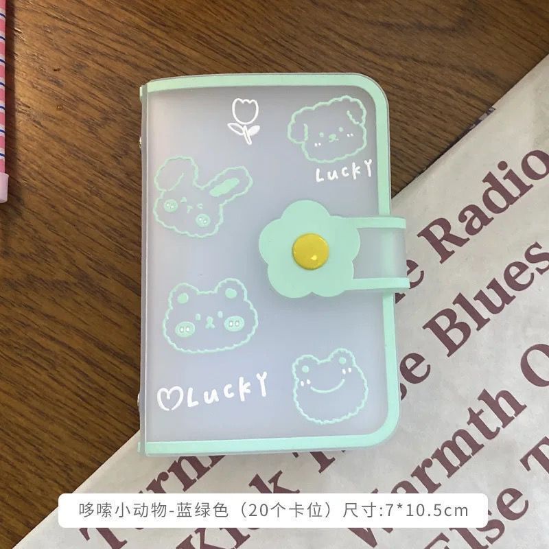 Titular de la tarjeta de hojas sueltas de silicona de dibujos animados para mujeres pequeño portátil ultrafino de gran capacidad Multi-Tarjeta Linda