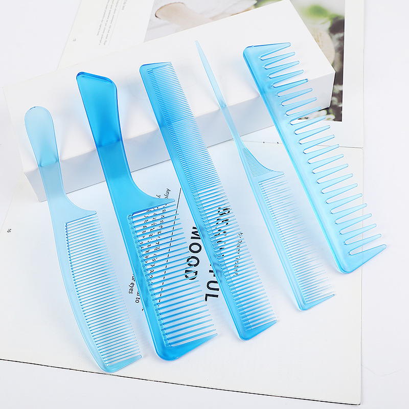 Peluquería traje estilo peine punta cola peine grande espalda Cabeza aceite Cabeza forma peine esponjoso cabeza recta pelo plástico peine