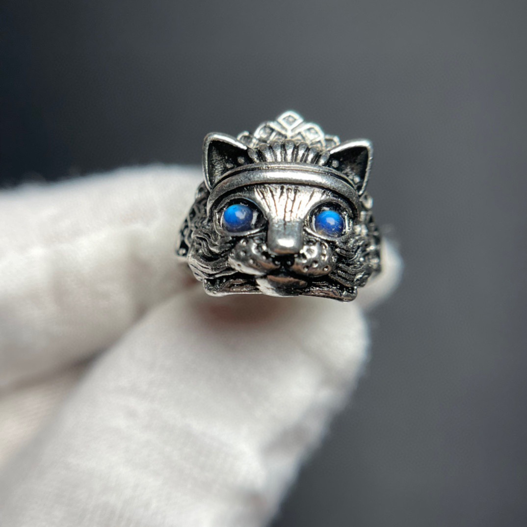 TJ-1313 Indian cat ring