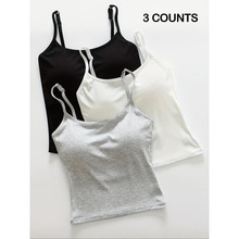 J 96540 Ice silk padded camisole ��˿���ص�����羳����