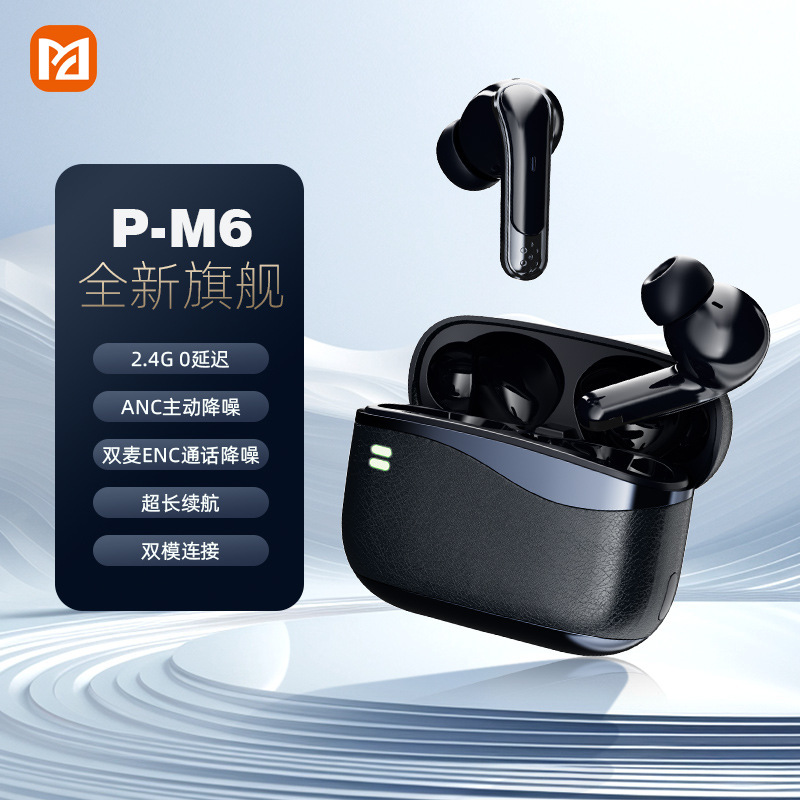 Ai Translation P-M6 Bluetooth Earphones In-Ear 2.4g Low-Latency Gaming Headphones Anc Noise Reduction High-Quality Sound Private Model Ai Translation P-M6 Bluetooth Earphones In-Ear 2.4g Low-Latency Gaming Headphones Anc Noise Reduction High-Quality Sound Private Model