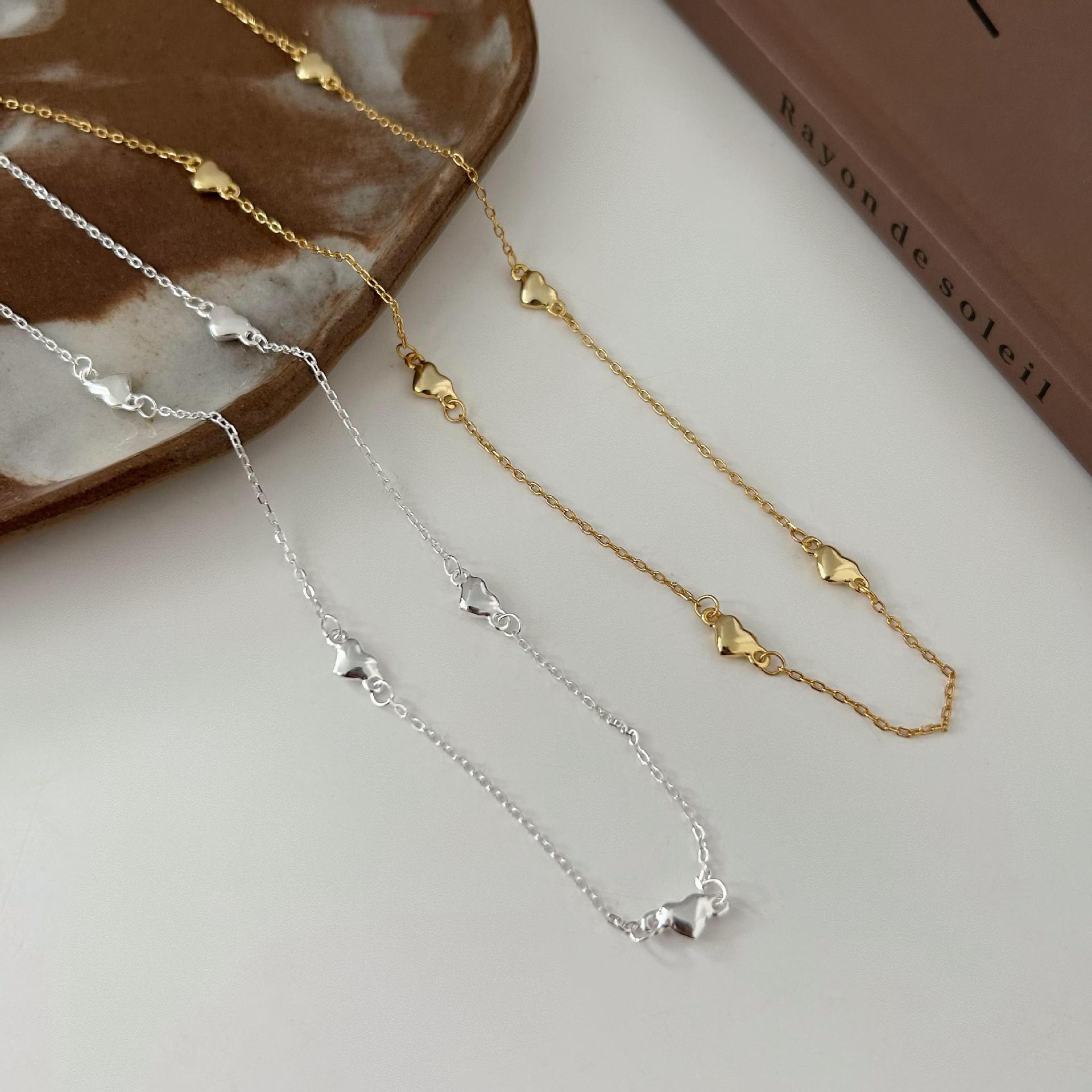 Women's Gender Plating Design Sterling Silver Plating Heart Shape Necklace