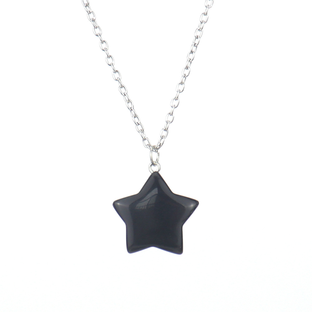 Simple Style Star Crystal Handmade Pendant Necklace 1 Piece display picture 7