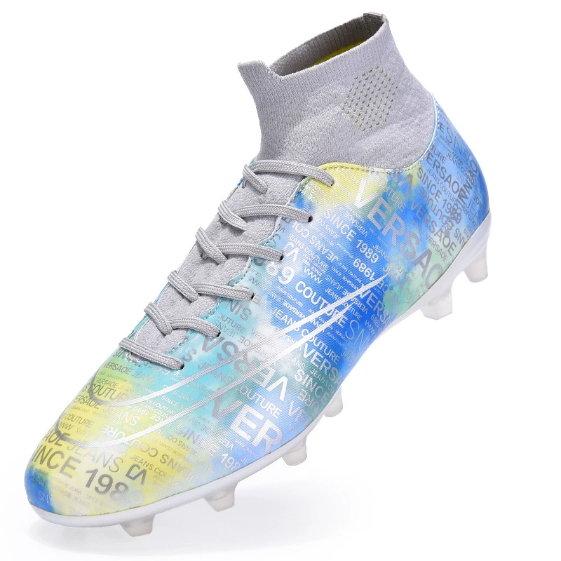 2022 трансграничные новые футбольные бутсы FGTF, Мужские дышащие высокие длинные и короткие футбольные бутсы с гвоздями, модная Внешняя торговля, большие размеры 45