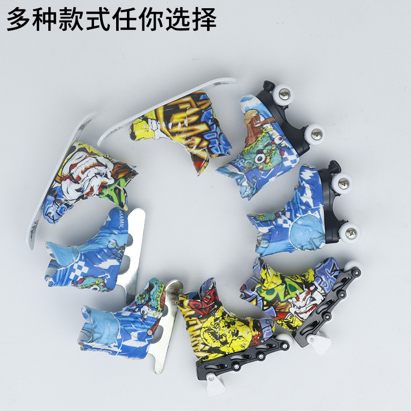 Creative Fingertip Skates, New and Unique Toys, Cross-Border Children's Toys, Plastic Finger Skates, Factory Direct Supply