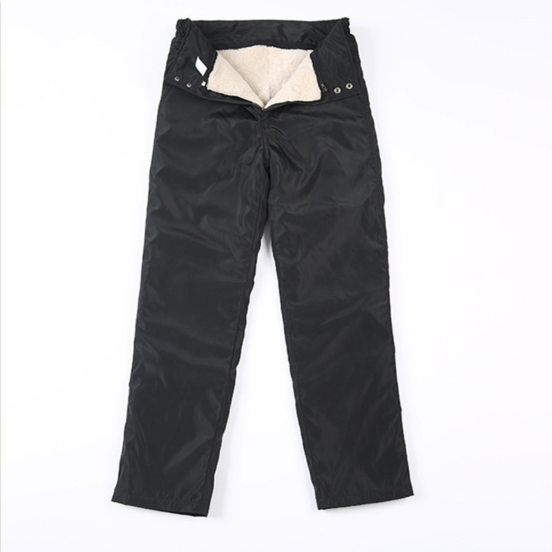 Winter middle-aged and elderly men's thickened wool integrated pants sheepskin fur integrated high waist cotton pants detachable Winter middle-aged and elderly men's thickened wool integrated pants sheepskin fur integrated high waist cotton pants detachable