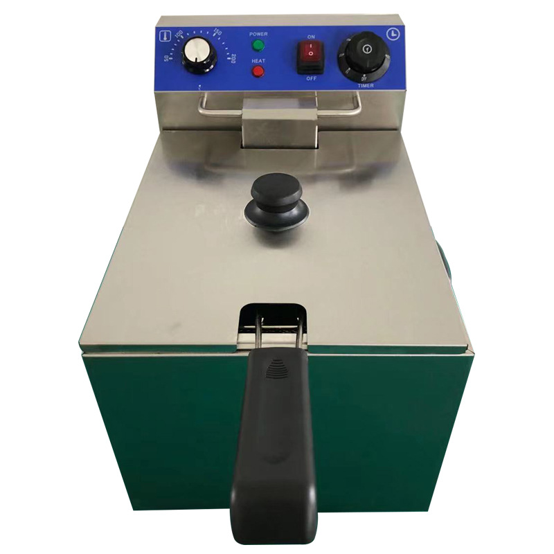 wholesale Electric Fryer commercial 4L/6L/8L/11L Double cylinder Fryer Fried Chicken Chop French fries Frying Machine