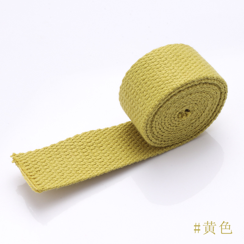 スポット卸売カラフルな無地ポリエステルウェビングベルトキャンバスバッグ荷物ショルダーストラップバンドル梱包ベルトアクセサリー