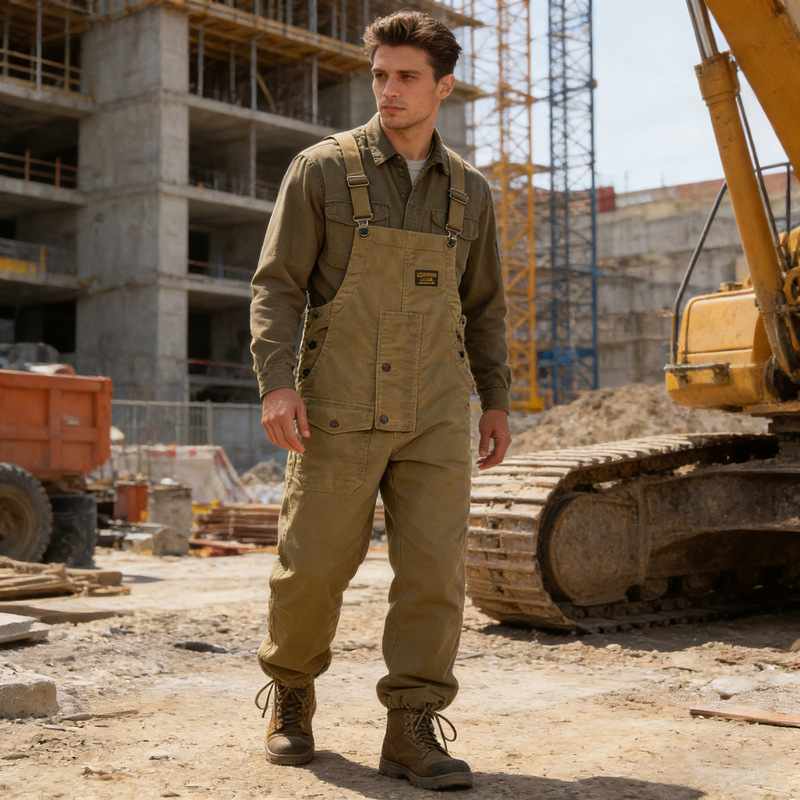 OKONKWO Navy Deck Pants Workers' Pants Moleskin Couple Ami Khaji Jumpsuit