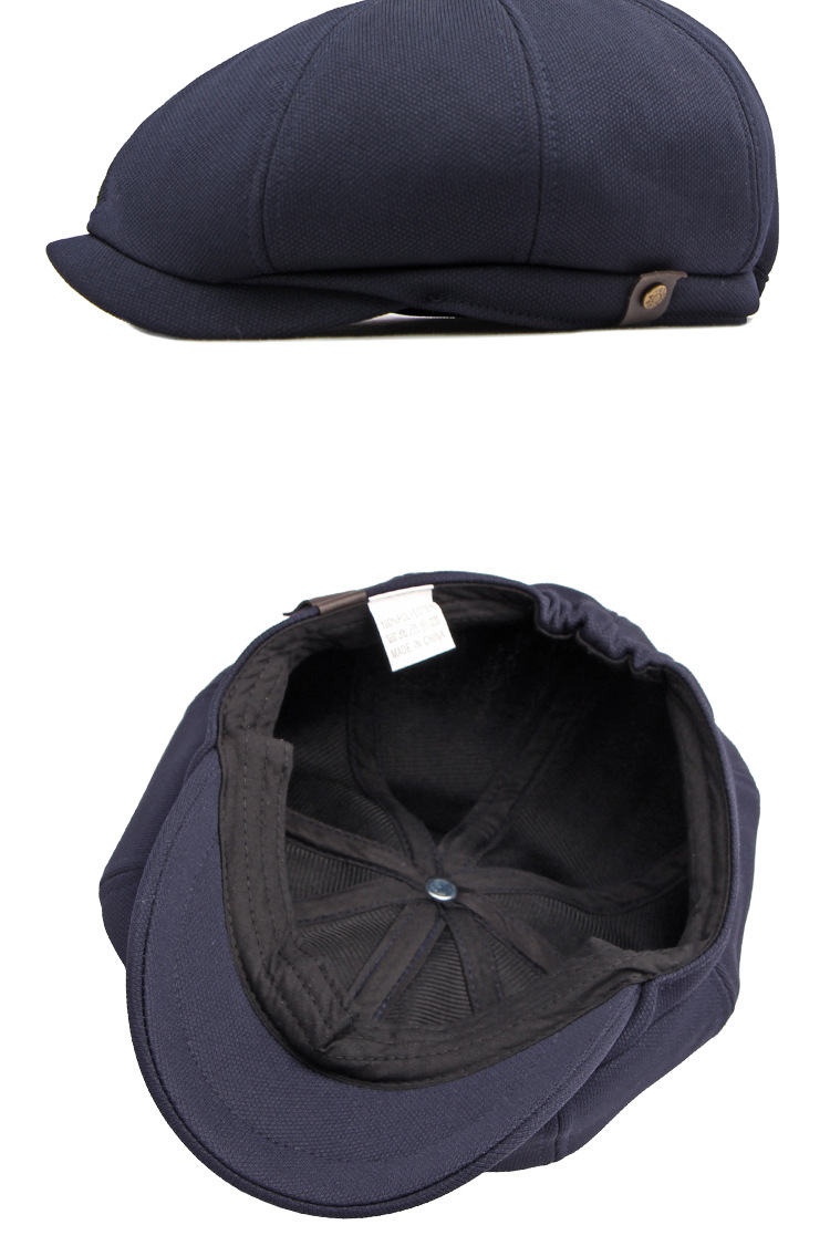 Gorro unisex para exteriores de primavera/verano, gorro octagonal de moda retro para hombre, gorro informal, gorro sencillo para vendedor de periódicos para mujer_voghion.com