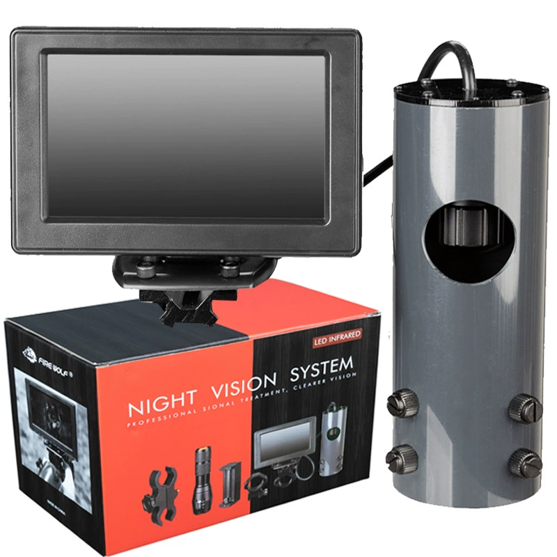 Инфракрасный монокуляр ночного видения, полностью черный комплект ночного видения, нацеленный на цифровое нетермическое изображение при слабом освещении CCD, 4,3 дюйма D