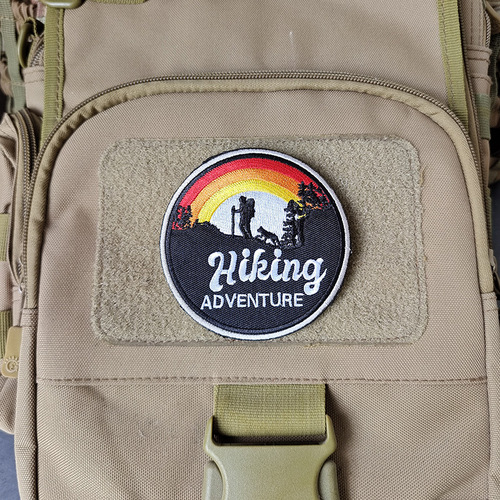 Mountaineering hiking travel badge embroidery Velcro patch patch outdoor backpack decorative patch embroidery patch