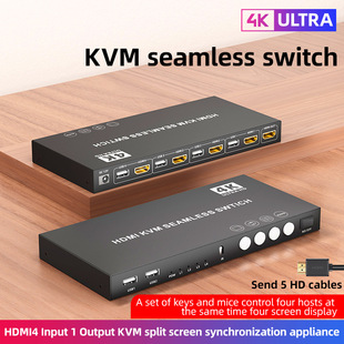 HDMI���������Mһ��KVM�o�p�ГQ��4����ָ���USB�I��ͬ��һ�w�C