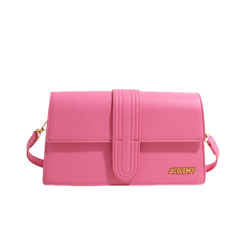 Bolsos para mujer 2024 nuevo estilo francés bolsa de axilas de textura de nicho larga diagonal de un solo hombro bolsa cuadrada pequeña color sólido marea transfronteriza