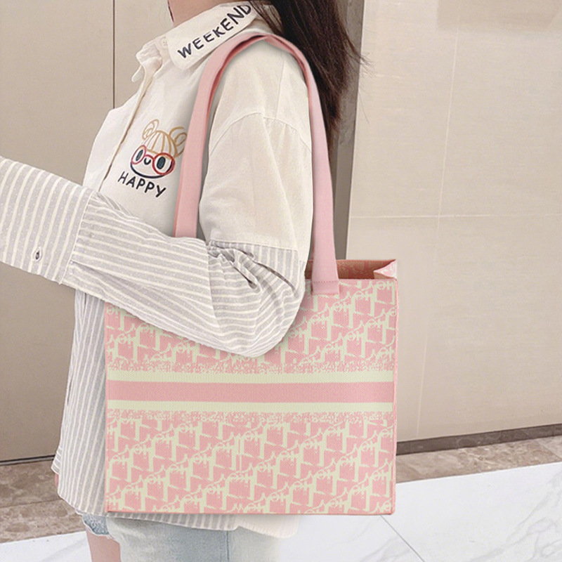 2025 popular cuadrillas de pájaros tarjetas de hombro bolsas de moda de tejido de gran capacidad bolsas de mano bolsas de compras image 3