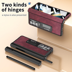 Samsung Z Fold4 Phone Case FOLD3 Magnetic Hinge Folding Protective Cover W22 Electroplated Lens Film Skin Suit For