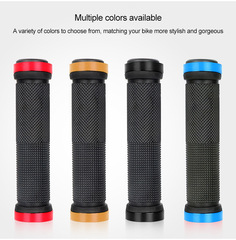 Bicycle handlebar cover mountain bike handlebar aluminum alloy double-sided locking handle cover dead-fly bicycle anti-slip handlebar rubber cover