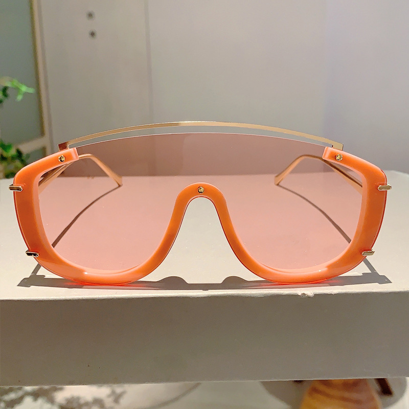70g Weight Full Frame Glasses Structure Sunglasses Classification PC, UV400 Protection Lens Material Special-Shaped Mirror Glasses Style Travel, Party Occasion Solid Color Pattern Unisex Gender Simple Style, Streetwear Style Pink, Gold Color Simple Style Streetwear Solid Color PC UV400 Protection Special-Shaped Mirror Full Frame Women's Sunglasses 9