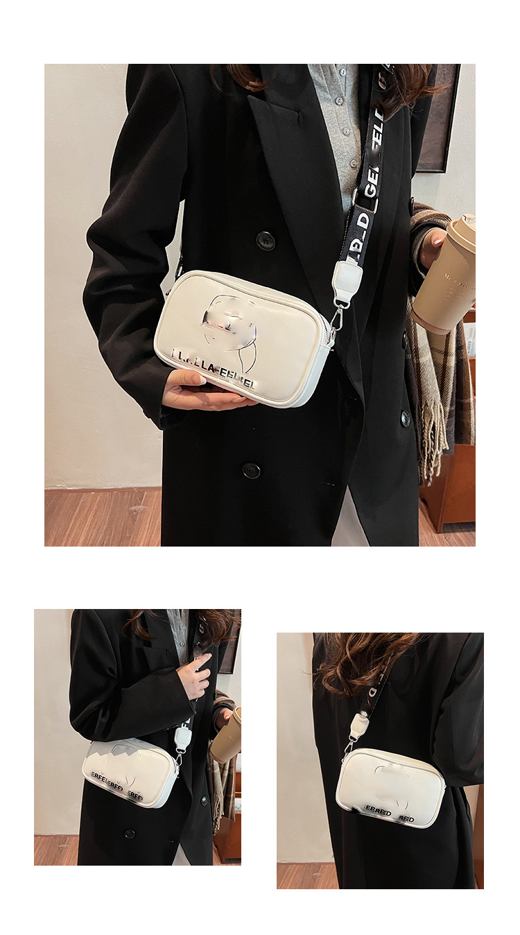 Bolsos transfronterizos Bolsos cuadrados pequeños europeos y americanos 2025 Nueva moda Bolso bandolera Bolso de cámara Lafayette impreso