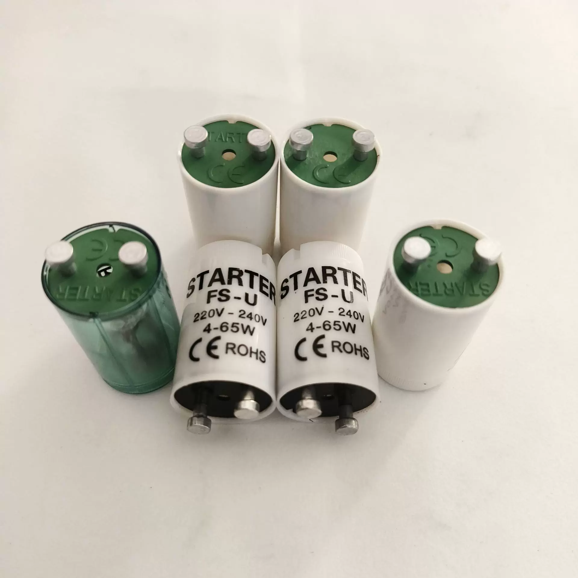 厂家生产荧光灯用220V-240V4-65W4-80W灯管LED启辉器保险启辉器