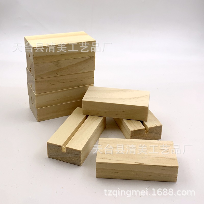 7*3,5*1,8 cm carta de mensaje de madera calendario de escritorio decoración calendario creativo foto titular de la nota base