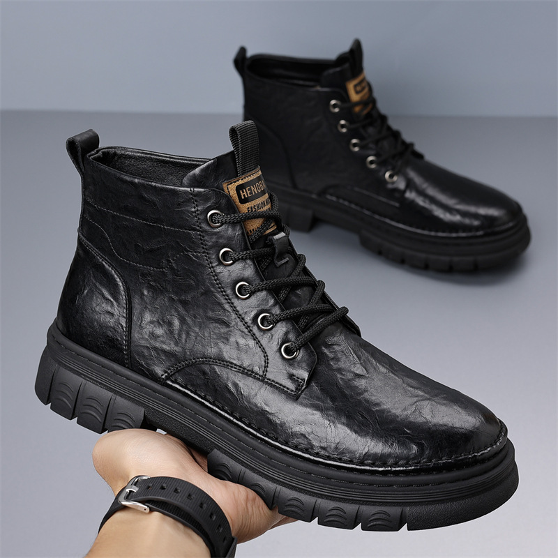 Herren Winter Stiefel Gefüttert Warme Chelsea Boots Für Männer_voghion.com