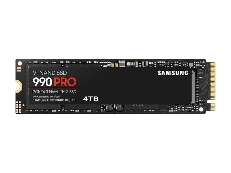 Samsung 990 Pro 2TB SSD твердотельный диск интерфейс M.2 протокол NVME PCIe 4.0 x4 4TB