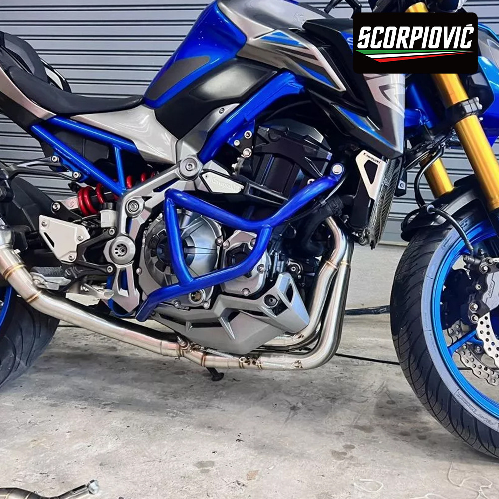 Motorcycle Exhaust Pipe Full Set Suitable for Z900A2 Stainless Steel Dual Oxygen Port Front and Rear Exhaust Pipe Set