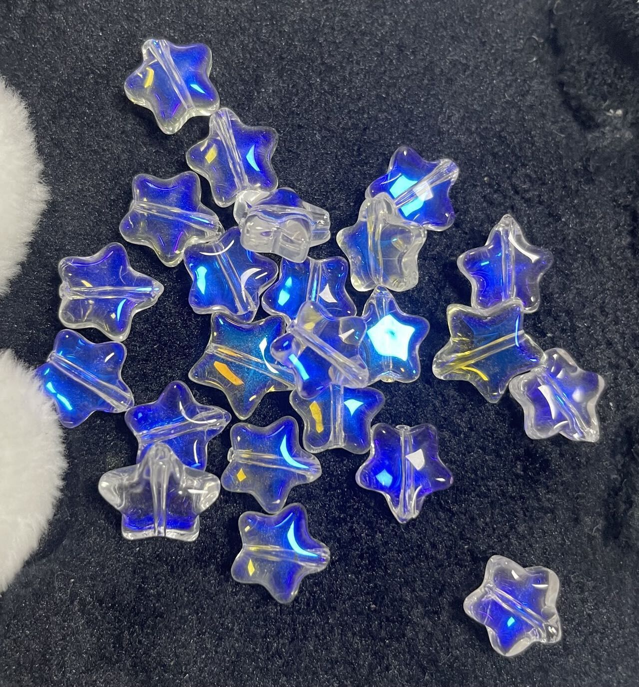 Nuevo colorido estrella de cinco puntas 8MM agujero medio colgante de cristal de bricolaje hecho a mano con cuentas de accesorios de joyería al por mayor image 26