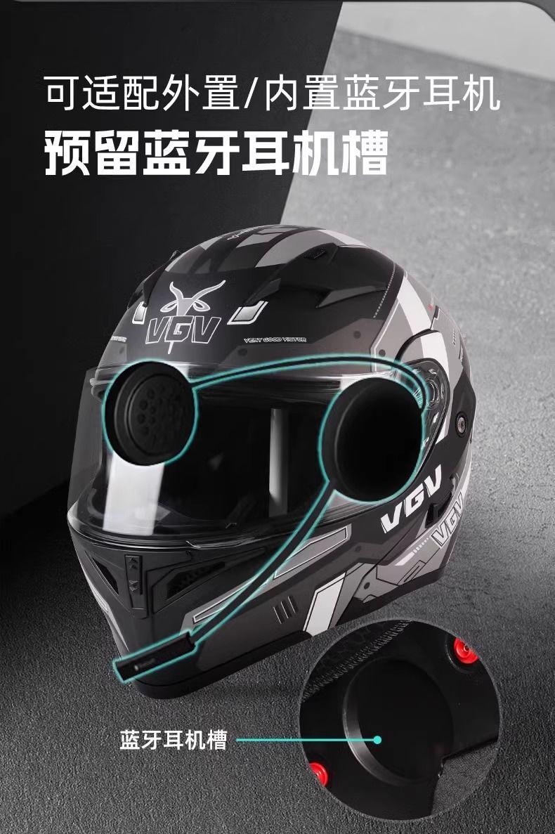 2024 New VGV3C Certified Motorcycle Helmet Flip Up Winter and Autumn