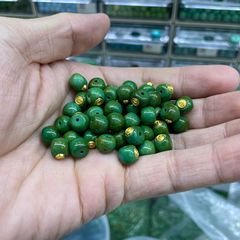菱镁矿松石老型镶嵌直通配件手工diy文玩时尚配饰佛珠串珠饰品