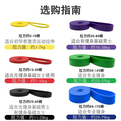 Fitness elastic band pull-up resistance band strength training elastic rope men and women yoga stretch auxiliary tension band